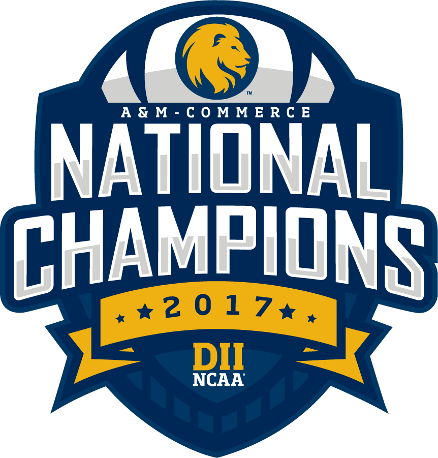 A&M-Commerce Lions 2017 Champion Logo diy DTF decal sticker